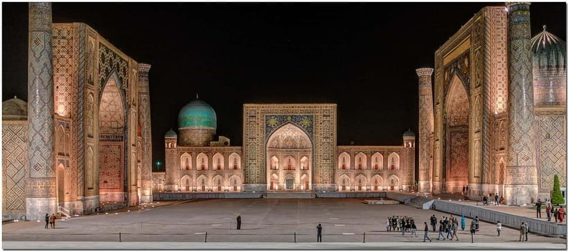 Samarkand One Day Tour: one day walking & group tour - Registan Square: the city’s showpiece, with the guide doing the explaining