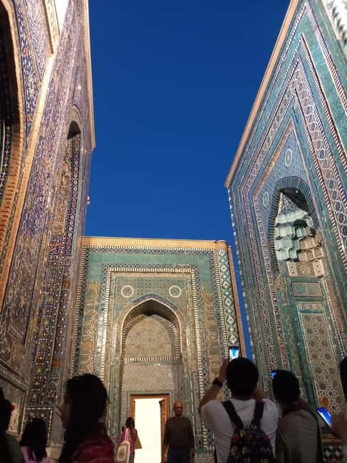 Samarkand One Day Tour: one day walking & group tour - Shah-i-Zinda at the end: majolica tilework and strong viewing moments