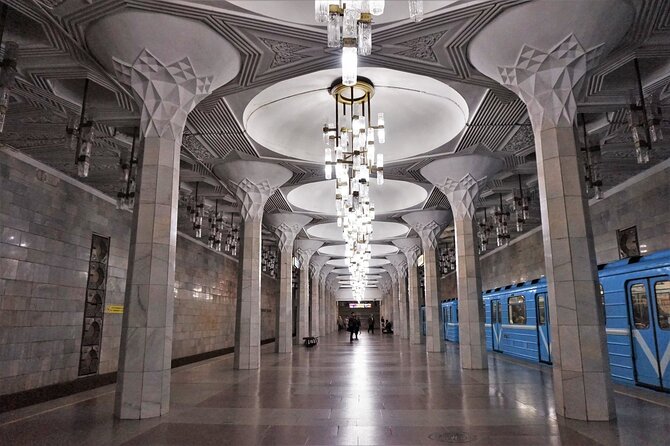 Tashkent Soviet Architecture (Modernism) and Subway station tour. - Independence Square: Palace of Duke Romanov and history prompts